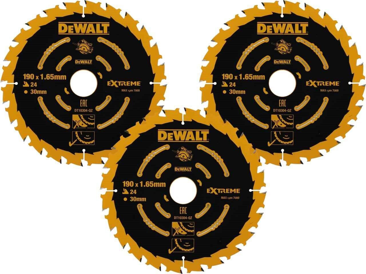 Leikkuulaikka Dewalt EX 190x30mm (DT10399), 3 kpl hinta ja tiedot | Puutarhatyökalujen tarvikkeet | hobbyhall.fi