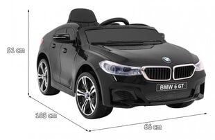 Sähköauto BMW 6 GT, musta hinta ja tiedot | Lasten sähköautot | hobbyhall.fi