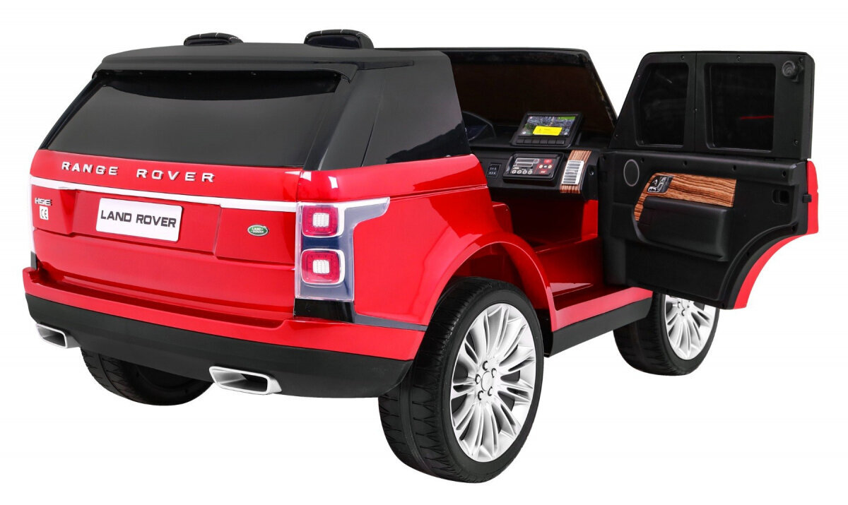 Range Rover HSE sähköinen pariauto, punainen lakattu hinta ja tiedot | Lasten sähköautot | hobbyhall.fi
