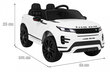 Range Rover Evoque, yksipaikkainen sähköauto, valkoinen hinta ja tiedot | Lasten sähköautot | hobbyhall.fi