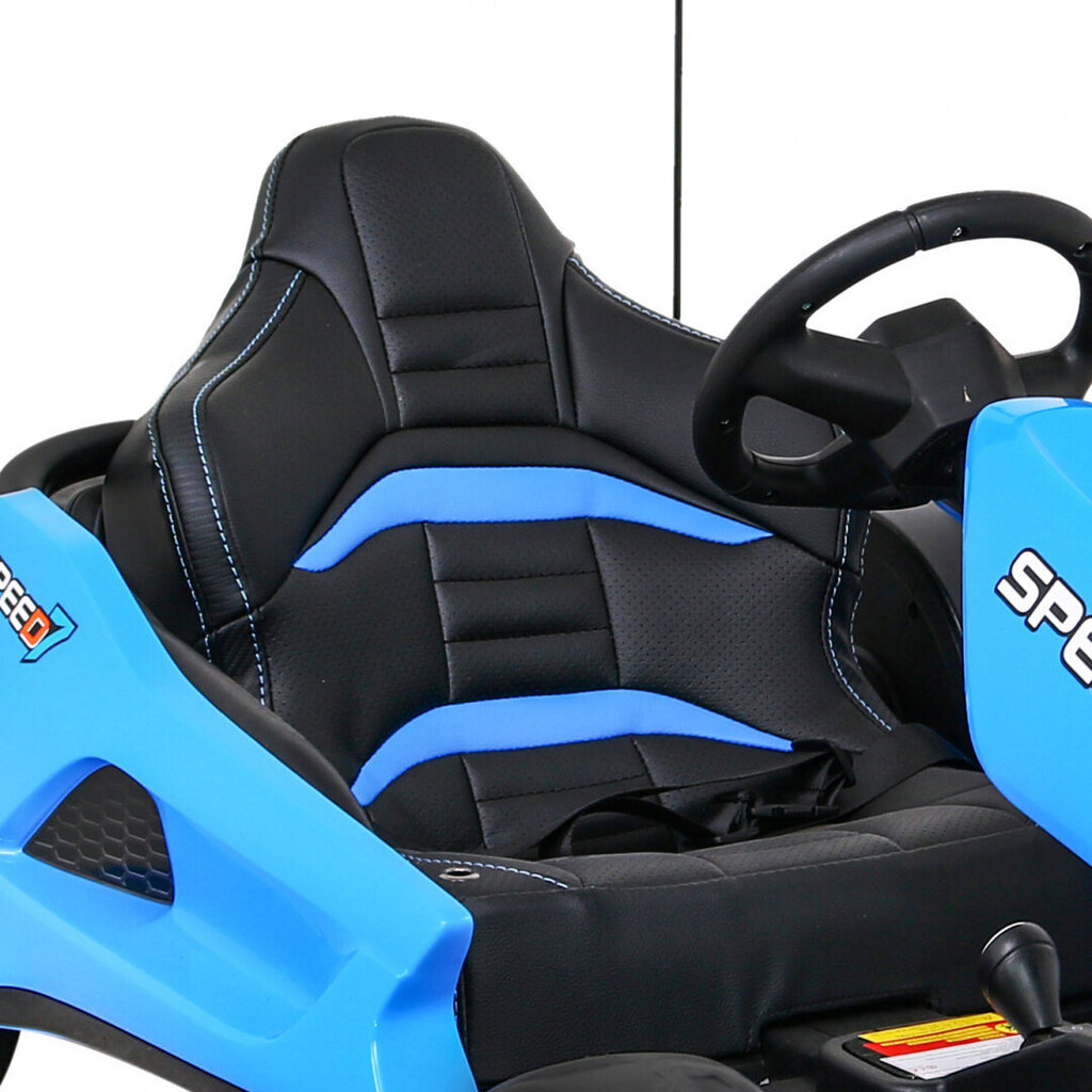 Speed 7 Drift King yksipaikkainen sähkökäyttöinen go-kart lapsille, sininen hinta ja tiedot | Lasten sähköautot | hobbyhall.fi