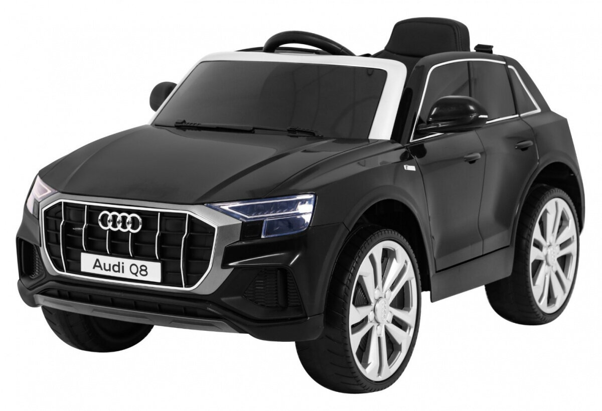 Audi Q8 LIFT sähköauto, musta hinta ja tiedot | Lasten sähköautot | hobbyhall.fi