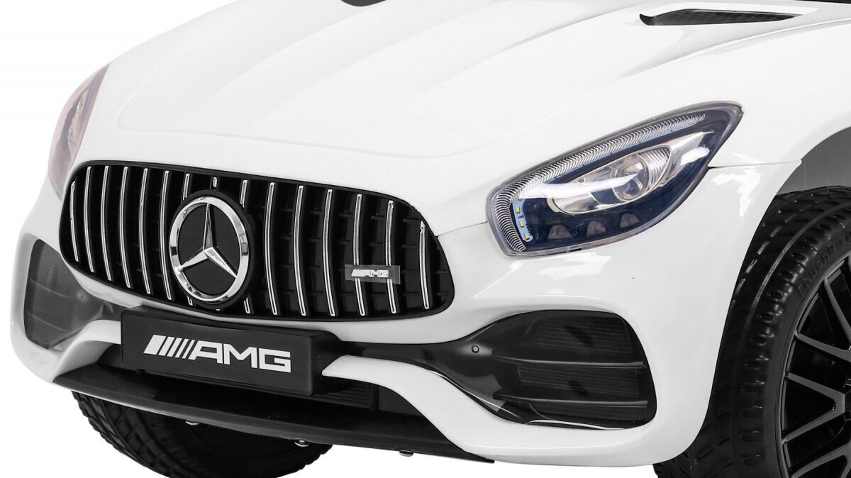 Mercedes Benz GT, sähköauto, valkoinen hinta ja tiedot | Lasten sähköautot | hobbyhall.fi
