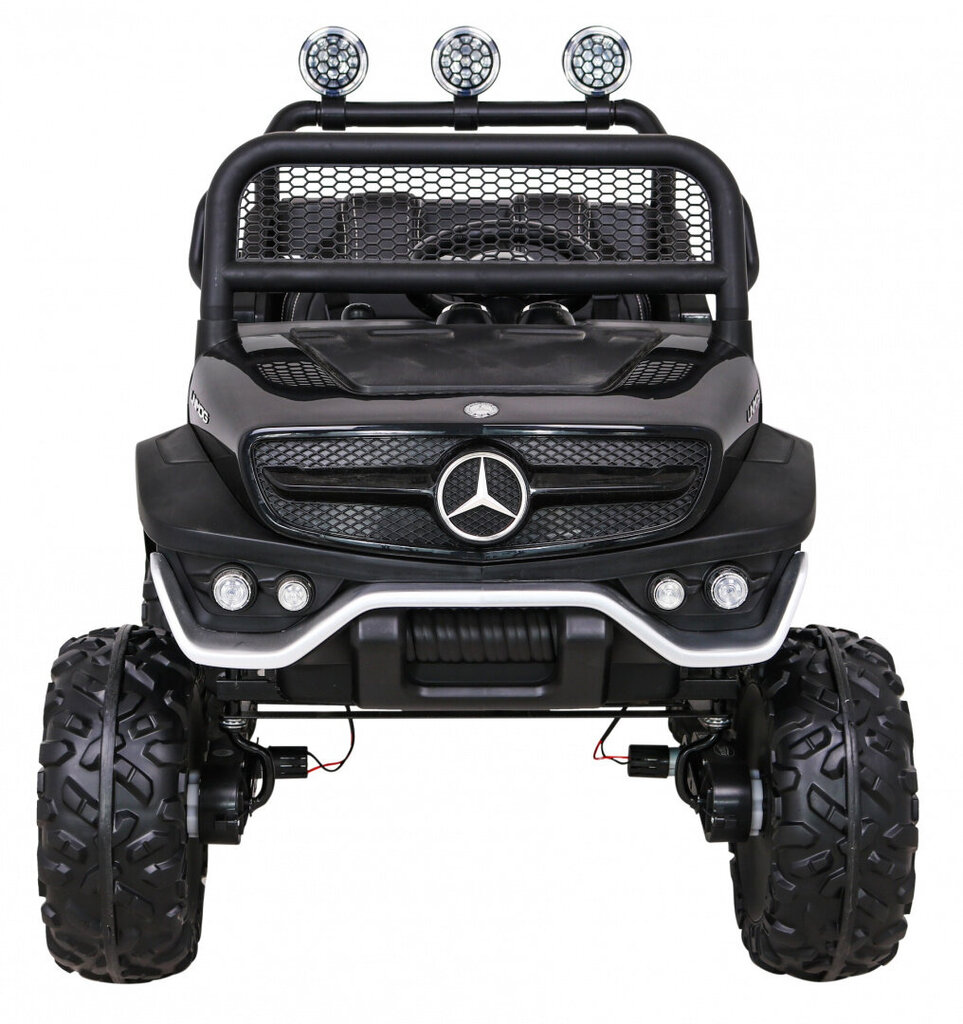 Mercedes Benz Unimog sähköauto, musta hinta ja tiedot | Lasten sähköautot | hobbyhall.fi