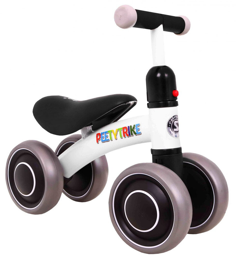 PettyTrike kaksipyöräinen tasapainopyörä, valkoinen hinta ja tiedot | Potkupyörät | hobbyhall.fi