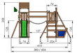 Lasten leikkipaikka Jungle Gym Voyager 2-Swing hinta ja tiedot | Lasten leikkimökit ja -teltat | hobbyhall.fi