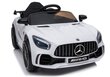 Yksittäinen sähköauto lapsille Mercedes AMG GT R, valkoinen hinta ja tiedot | Lasten sähköautot | hobbyhall.fi