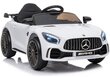 Yksittäinen sähköauto lapsille Mercedes AMG GT R, valkoinen hinta ja tiedot | Lasten sähköautot | hobbyhall.fi