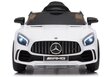 Yksittäinen sähköauto lapsille Mercedes AMG GT R, valkoinen hinta ja tiedot | Lasten sähköautot | hobbyhall.fi