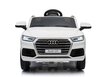 Audi Q5 yksipaikkainen sähköauto lapsille, valkoinen hinta ja tiedot | Lasten sähköautot | hobbyhall.fi