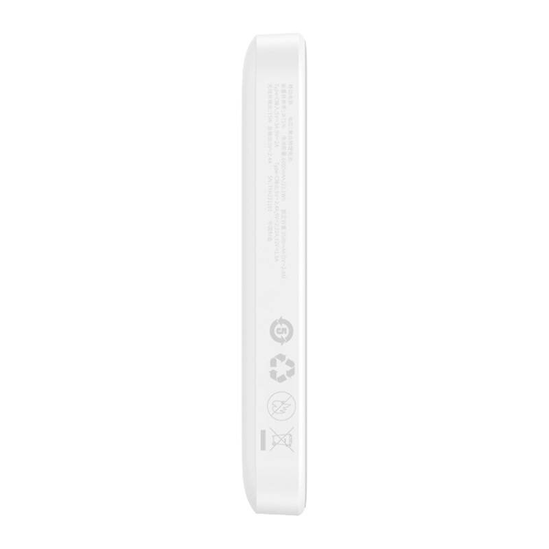 Magnetic Mini Wireless Fast Charge Power Bank Baseus 2022, 6000mAh 20W White hinta ja tiedot | Varavirtalähteet | hobbyhall.fi