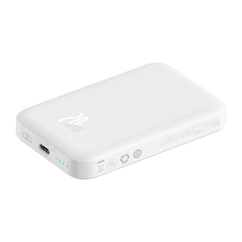 Magnetic Mini Wireless Fast Charge Power Bank Baseus 2022, 6000mAh 20W White hinta ja tiedot | Varavirtalähteet | hobbyhall.fi