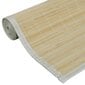 vidaXL Suorakulmainen luonnollinen bambumatto 120x180 cm hinta ja tiedot | Isot matot | hobbyhall.fi