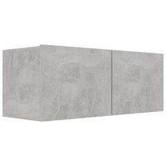 vidaXL TV-taso betoninharmaa 80x30x30 cm lastulevy hinta ja tiedot | TV-tasot | hobbyhall.fi