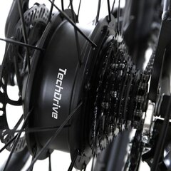 FitNord Ranger 200 Sähkömaastopyörä, musta (540Wh akku) - Runko 43 cm, renkaat 27.5" - Ajajan pituus 155-175 cm hinta ja tiedot | Sähköpyörät | hobbyhall.fi