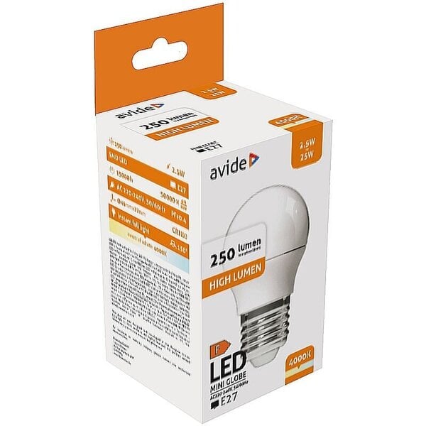 Avide LED-lamppu 2,5W G45 E27 4000K