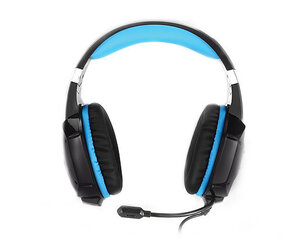 REAL-EL GDX-7500, stereo mikrofonilla, musta ja sininen hinta ja tiedot | Kuulokkeet | hobbyhall.fi