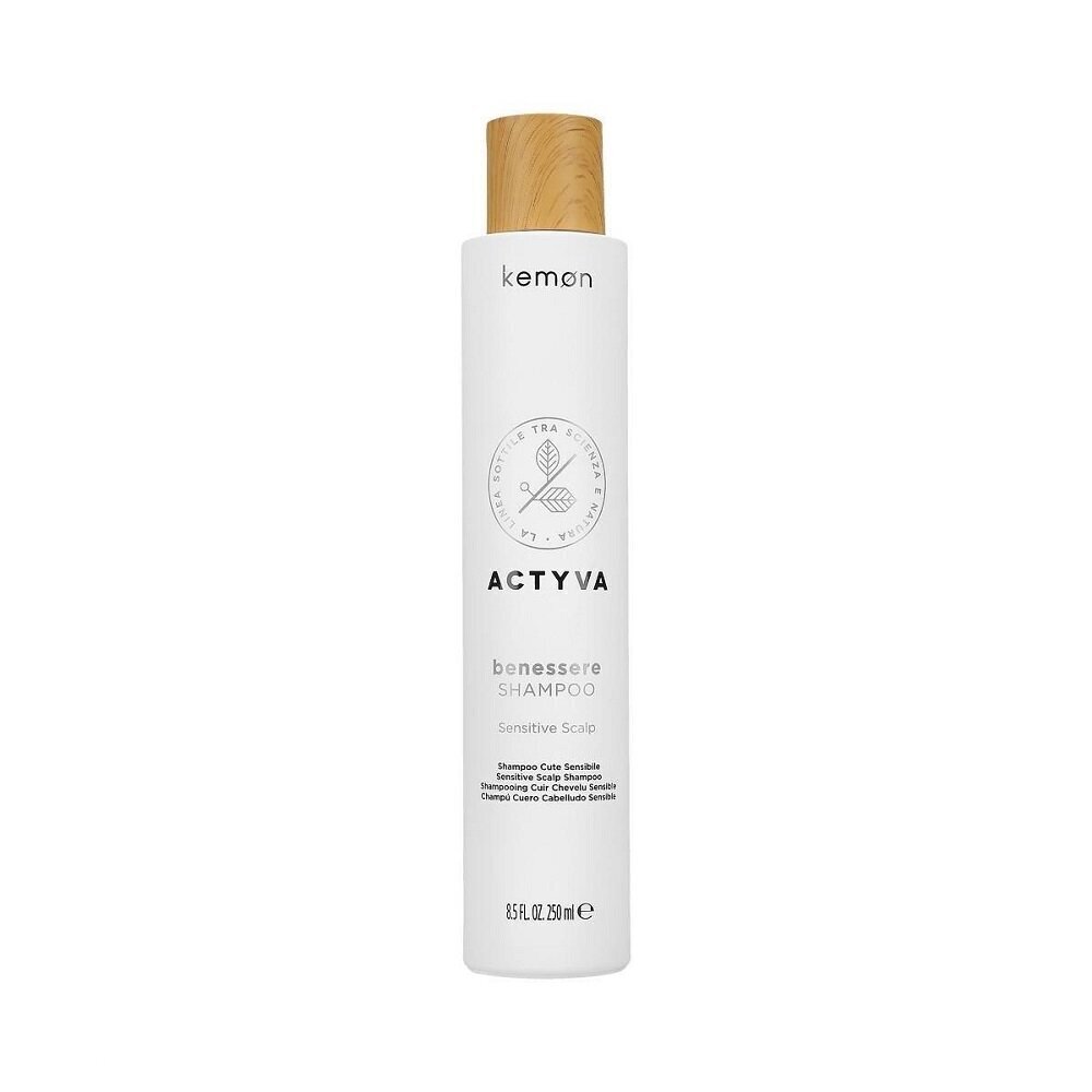 Shampoo herkälle päänahalle Kemon Actyva Benessere, 250 ml hinta ja tiedot | Shampoot | hobbyhall.fi