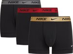 Nike-bokserit miehille, 3 kpl, mustat