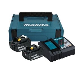 MAKITA POWER KIT 18V (BL1830Bx2+DC18RC) MAKPAC hinta ja tiedot | Auton akkulaturit | hobbyhall.fi