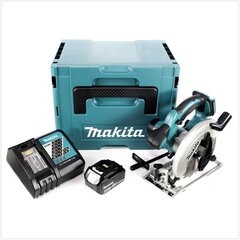 Akkupyörösaha Makita DSS 611 RM1J 18 V 165 mm + 1x akku 4,0 Ah + laturi + Makpac hinta ja tiedot | Sahat ja sirkkelit | hobbyhall.fi