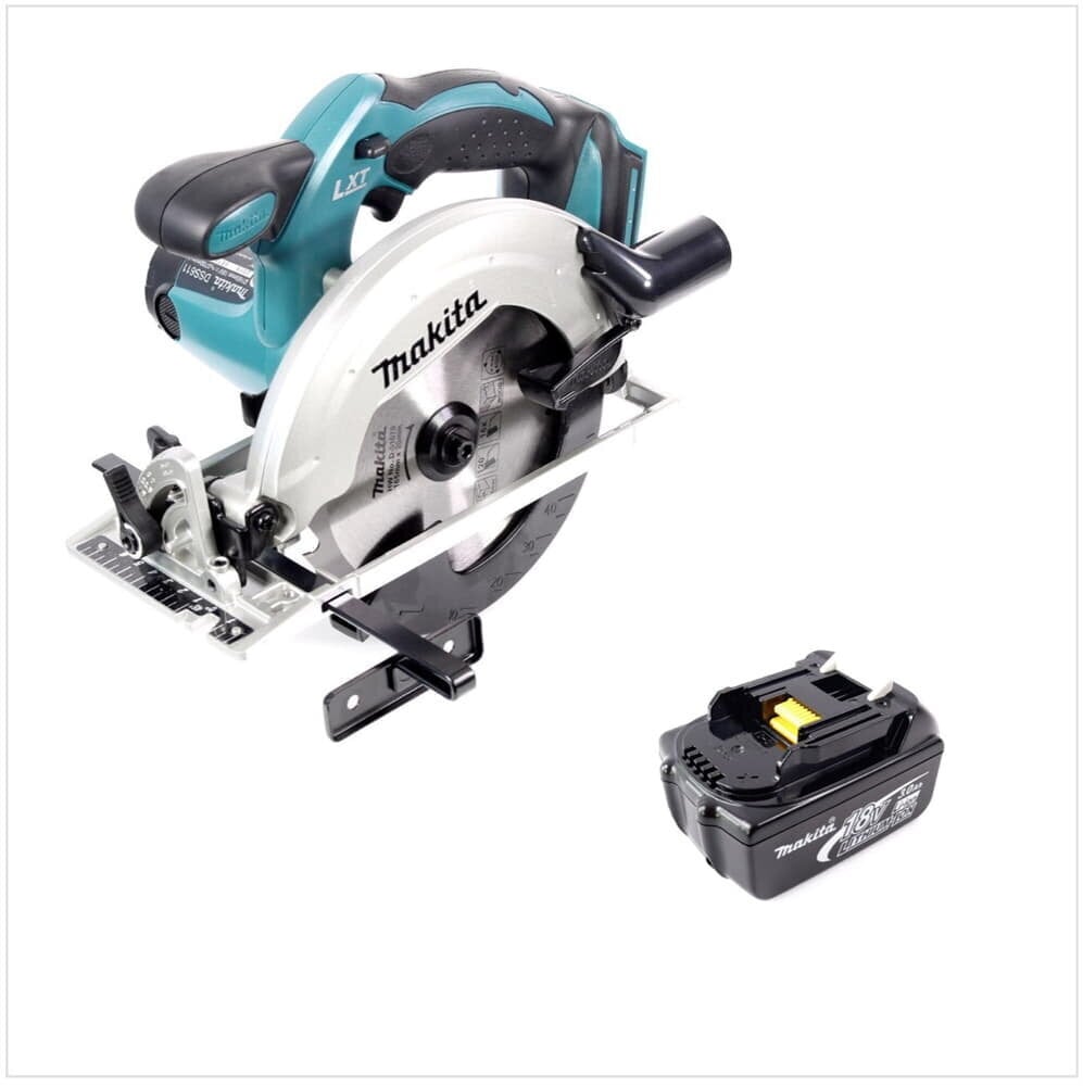 Akkupyörösaha Makita DSS 611 F1 18V 165mm + 1x akku 3.0Ah - ilman laturia hinta ja tiedot | Sahat ja sirkkelit | hobbyhall.fi