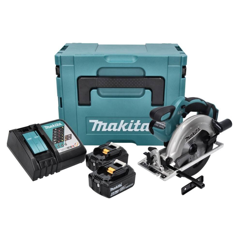 Akkupyörösaha Makita DSS 611 RGJ 18 V 165 mm + 2x akku 6,0 Ah + laturi + Makpac hinta ja tiedot | Sahat ja sirkkelit | hobbyhall.fi