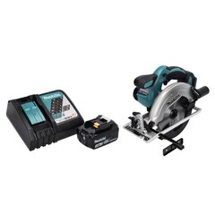 Akkupyörösaha Makita DSS 611 RF1 18 V 165 mm + 1x akku 3,0 Ah + akkulaturi hinta ja tiedot | Sahat ja sirkkelit | hobbyhall.fi