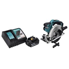 Akkupyörösaha Makita DSS 611 RT1 18 V 165 mm + 1x akku 5,0 Ah + laturi hinta ja tiedot | Sahat ja sirkkelit | hobbyhall.fi