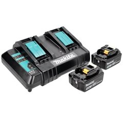 Makita lataussarja 18V 2x BL 1850 B 5.0Ah akulla + DC 18 SH tuplalaturi hinta ja tiedot | Akkuporakoneet ja ruuvinvääntimet | hobbyhall.fi