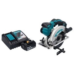 Akkupyörösaha Makita DSS 610 RT1 18 V 165 mm + 1x akku 5,0 Ah + laturi hinta ja tiedot | Sahat ja sirkkelit | hobbyhall.fi