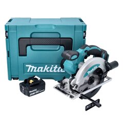 Akkupyörösaha Makita DSS 610 M1J 18V 165mm + 1x akku 4.0 Ah + Makpac - ilman laturia hinta ja tiedot | Sahat ja sirkkelit | hobbyhall.fi