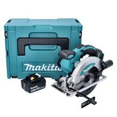 Akkupyörösaha Makita DSS 610 G1J 18V 165mm + 1x akku 6.0Ah + Makpac - ilman laturia hinta ja tiedot | Sahat ja sirkkelit | hobbyhall.fi