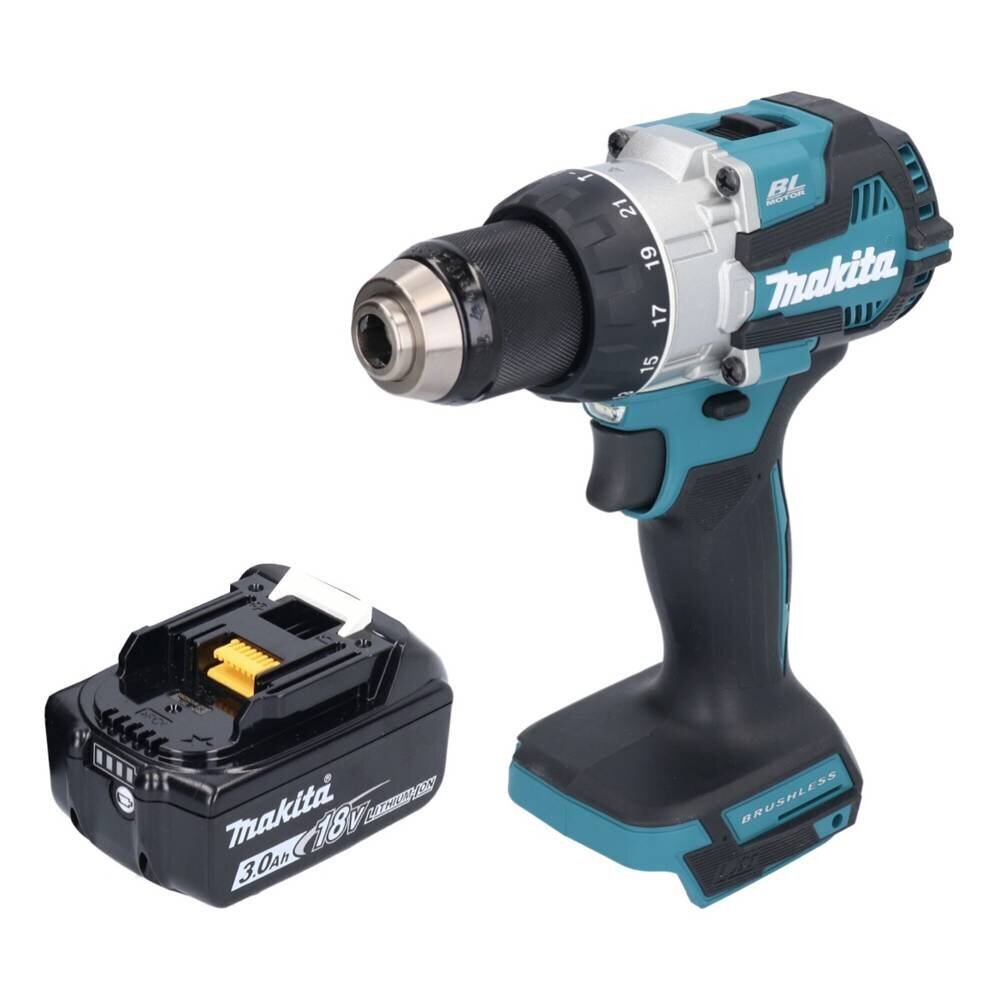 Akkuiskuporakone Makita DHP 489 F1 18 V 73 Nm + 1x akku 3,0 Ah - ilman laturia hinta ja tiedot | Akkuporakoneet ja ruuvinvääntimet | hobbyhall.fi