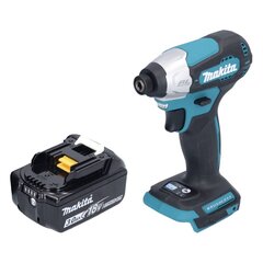 Akkuiskuväännin Makita DTD 157 F1 18 V 140 Nm 1/4" + 1x akku 3,0 Ah - ilman laturia hinta ja tiedot | Akkuporakoneet ja ruuvinvääntimet | hobbyhall.fi