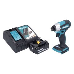 Akkuiskuväännin Makita DTD 157 RT1 18 V 140 Nm 1/4" + 1x akku 5,0 Ah + laturi hinta ja tiedot | Akkuporakoneet ja ruuvinvääntimet | hobbyhall.fi