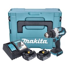 Akkuiskuporakone Makita DHP 489 RFJ 18 V 73 Nm + 2x akku 3,0 Ah + laturi + Makpac hinta ja tiedot | Akkuporakoneet ja ruuvinvääntimet | hobbyhall.fi