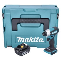 Akkuiskuväännin Makita DTD 157 F1J 18 V 140 Nm 1/4" + 1x akku 3,0 Ah + Makpac - ilman laturia hinta ja tiedot | Akkuporakoneet ja ruuvinvääntimet | hobbyhall.fi
