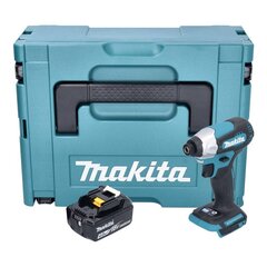 Akkuiskuväännin Makita DTD 157 M1J 18 V 140 Nm 1/4" + 1x akku 4,0 Ah + Makpac - ilman laturia hinta ja tiedot | Akkuporakoneet ja ruuvinvääntimet | hobbyhall.fi