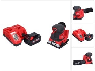 Tasohiomakone Milwaukee M18 BQSS-501 18 V 113 x 104 mm harjaton + 1x 5.0 Ah akku + laturi hinta ja tiedot | Hiomakoneet | hobbyhall.fi