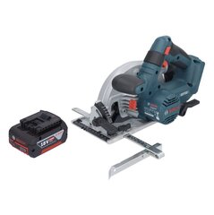 Akkupyörösaha Bosch GKS 18V-57-2 Professional 18 V 165 mm + 1x akku 4,0 Ah - ilman laturia hinta ja tiedot | Sahat ja sirkkelit | hobbyhall.fi