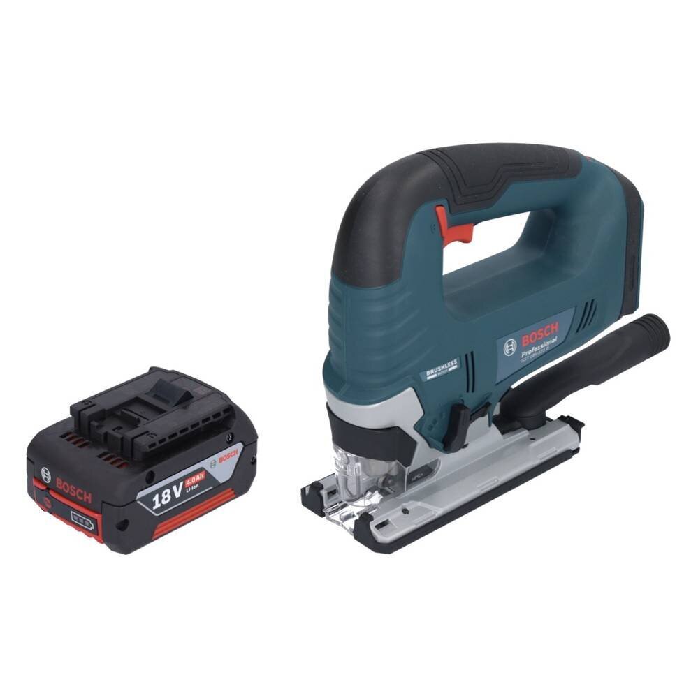 Akkusaha Bosch GST 18V-125 B Professional 18 V 125 mm + 1x akku 4,0 Ah - ilman laturia hinta ja tiedot | Sahat ja sirkkelit | hobbyhall.fi