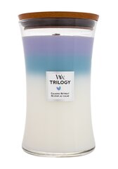 WoodWick tuoksukynttilä Trilogy Calming Retreat 609,5 g hinta ja tiedot | Kynttilät ja kynttilänjalat | hobbyhall.fi