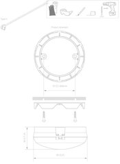 CORVI led surface 4 light 6w 4000k 675 lumen IP54 Dimmable hinta ja tiedot | Lamput | hobbyhall.fi