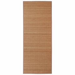 vidaXL Suorakulmainen ruskea bambumatto 80x300 cm hinta ja tiedot | Isot matot | hobbyhall.fi