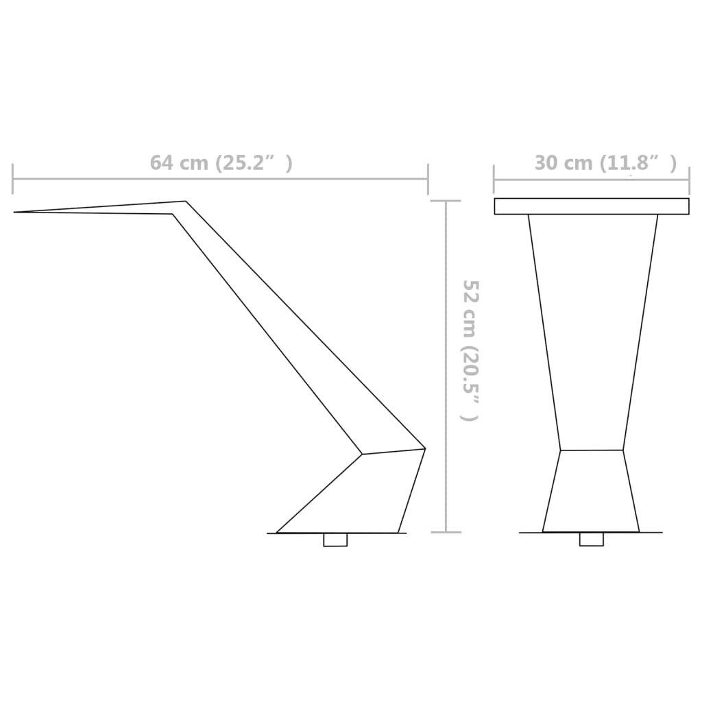 vidaXL Uima-altaan suihkulähde Ruostumaton teräs 64x30x52 cm Hopea hinta ja tiedot | Puutarhakoristeet | hobbyhall.fi