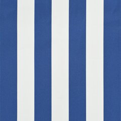 vidaXL Sisäänkelattava markiisi 350x150 cm sininen ja valkoinen hinta ja tiedot | Aurinkovarjot ja markiisit | hobbyhall.fi