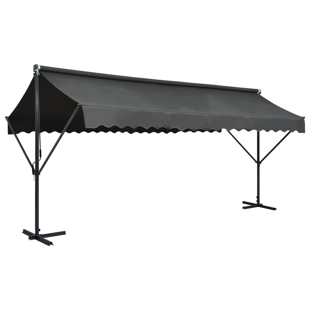 vidaXL Vapaasti seisova markiisi 500x300 cm antrasiitti hinta ja tiedot | Puutarhapaviljongit | hobbyhall.fi