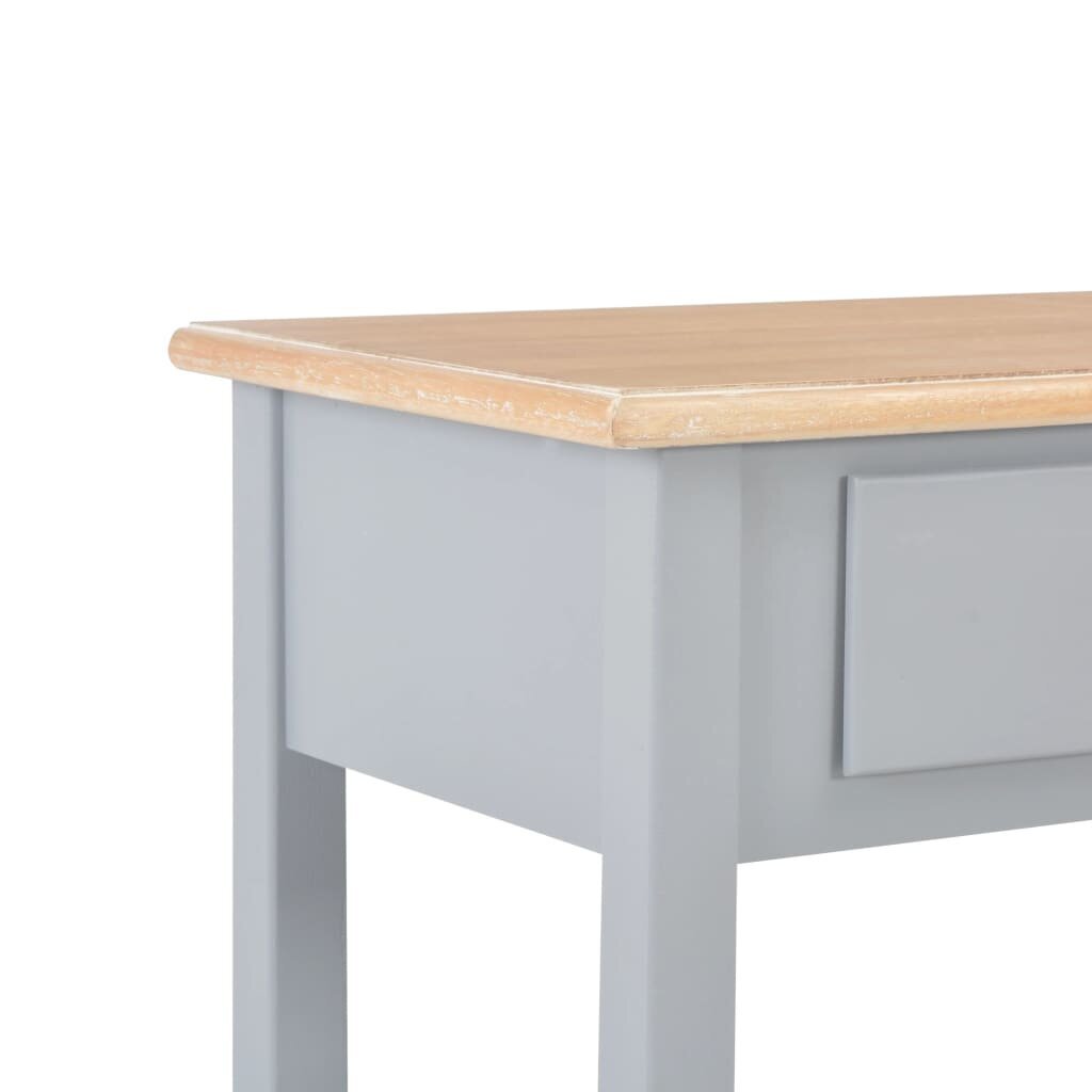 vidaXL Sivupöytä harmaa 110x35x80 cm MDF hinta ja tiedot | Olohuoneen kaapit ja lipastot | hobbyhall.fi