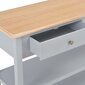 vidaXL Sivupöytä harmaa 110x35x80 cm MDF hinta ja tiedot | Olohuoneen kaapit ja lipastot | hobbyhall.fi